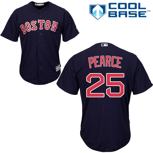 Red Sox #25 Steve Pearce Navy Blue Cool Base Stitched Youth MLB Jersey